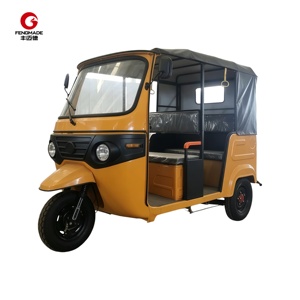 Venta Caliente de Fábrica, Precio Económico, Tuk Tuk Eléctrico de 4 Plazas con Asientos Dobles Opuestos, <span class=keywords><strong>E</strong></span> Rickshaw de Pasajeros, Taxi Automático de Tres Ruedas - Product Image 1
