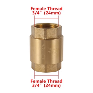 1/2 3/4 1 inch nữ chủ đề Brass Swing van một cách không trở lại trong dòng mùa xuân kiểm tra van - Product Image 3