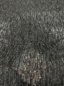 Abito con nappina appesa in seta con ricamo di paillettes da 3mm alla moda in tessuto con nappe - Product Image 4