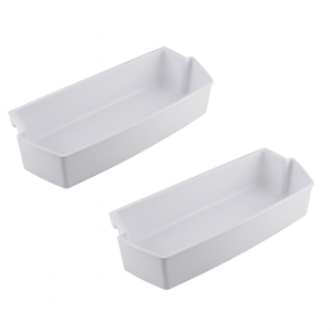 2187172 (แพ็ค 2 ชิ้น) ชั้นวางประตูตู้เย็นพลาสติกทนทาน ใช้ได้กับ Amana สำหรับ Kenmore Maytag ชั้นวางประตูทดแทน - Product Image 1