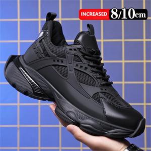 Zapatillas de deporte, zapatos de aumento de altura, zapatillas ligeras y cómodas para hombres, zapatillas elevadoras de <span class=keywords><strong>4</strong></span> pulgadas, zapatillas transpirables con cordones - Product Image 1