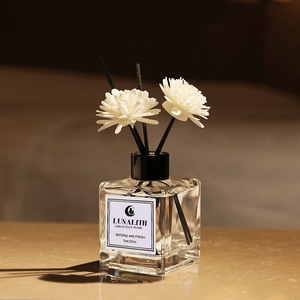 LunaLith Wholesale 50ml Artificial <strong>Flower</strong> Reed Diffuser | Car Air Freshener <strong>Luxury</strong> Fragrance Set Custom <strong>Box</strong> for Bulk Order - Product Image 5