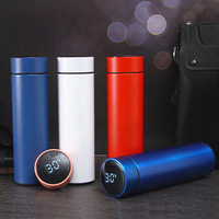 Termo con Pantalla LED de Temperatura, Botella de Agua Inteligente con Aislamiento al Vacío, de Acero Inoxidable, para la Escuela, Regalo de Navidad, Taza Térmica de Lujo