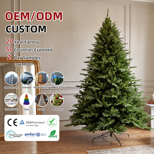 <span class=keywords><strong>Sapin</strong></span> de Noël pliable et réaliste en PE/PVC écologique, pré-éclairé, ignifuge, pour décoration intérieure, gain de place - Product Image 1