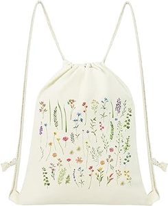 Tự nhiên bông vải dây kéo ba lô với dây kéo túi phía trước <span class=keywords><strong>cinch</strong></span> Bao tùy chỉnh kéo chuỗi Túi thể thao cho người đàn ông đi lang thang phụ nữ - Product Image 6