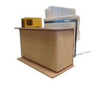 Canapé en bois-Table d'appoint et griffoir pour chat Combo-Robuste et durable Design résistant aux rayures Meubles pour animaux