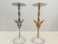 Nouvelle arrivée, chicha MIG TITAN en acier inoxydable, chicha de luxe MIG Allemagne, ensemble de chicha MIG-TITAN avec verre
