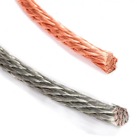 Fil de cuivre nu torsadé T2, fil de mise à la terre en cuivre pur à haute conductivité pour connexion électrique au sol