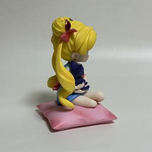 ฟิกเกอร์เซเลอร์มูน ชิบิ แบบนั่ง พร้อมลูน่า แมวเพื่อน ของสะสม อนิเมะ ของตกแต่ง ของขวัญสำหรับแฟนๆ วางโชว์บนโต๊ะที่บ้าน - Product Image 5