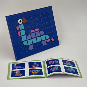 Nuovi Giocattoli Montessori di Costruzione, <span class=keywords><strong>Puzzle</strong></span> Interattivi di Pixel Art in Carta Movibili, Sfida di Apprendimento con Diverse Forme di Animali per Bambini - Product Image 5