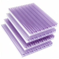 Plaque de polycarbonate gaufrée résistante aux intempéries, panneau transparent anti-choc pour toit de villa, patio, gazebo, maison de loisirs