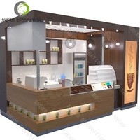 Kiosque de café personnalisé pour centre commercial, boutique conteneurisée de 10 pieds, boutique éphémère de luxe, boutique de qualité supérieure, boutique moderne pour hôtel, boutique à bas prix