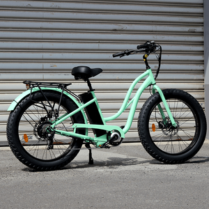 여자의 26 인치 전기 순양함 자전거 통합 리튬 배터리 스마트 250W 모터 48V 도시 전자 오토바이 OEM/ODM Ebike - Product Image 2