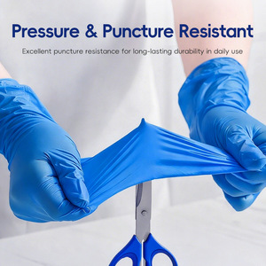 Jinke Nitrile Gloves Food Grade Thickened Waterproof Oil Proof Disposable Work Gloves Home Use Full Texture Smooth Non-Sterile - Product Image 4