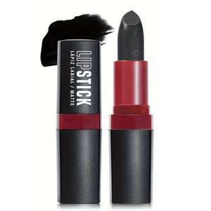 Rouge à lèvres mat noir personnalisable MLM 6 couleurs, waterproof, anti-transfert, avec applicateur diamant de luxe, stick 5G - Product Image 2