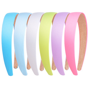 <span class=keywords><strong>Serre</strong></span>-tête large en satin vintage PL pour <span class=keywords><strong>femme</strong></span>, 3 cm, élastique, accessoire capillaire rétro confortable pour le quotidien, les fêtes ou les mariages - Product Image 5