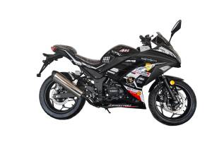 Moto tout-terrain monocylindre refroidie par air 200cc avec freins à disque (avant/arrière), moteur sans balais, allumage CDI, démarrage électrique/à manivelle - Product Image 4