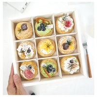 Emballage de boîtes à gâteaux de lune en plastique transparent de luxe pour cadeau boîte à bonbons alimentaire en papier kraft boîte à gâteaux de lune en carton sérigraphie, etc.
