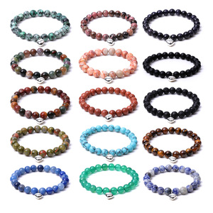 Braccialetti di Buddha in pietra naturale da uomo con pietra di tigre e pietra di potere energetico braccialetti di guarigione dell'amicizia regalo per lui - Product Image 6