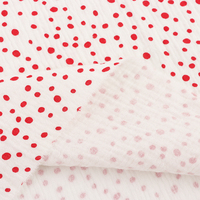 XNZTEX JURAVICHY JF2518 Lagerdesign-Druck 100% Baumwoll-Musselin-Gaze-Stoffrolle Doppelgaze für Baby-Pucktücher