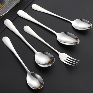 Cuchara de acero inoxidable 304, serie 1010, cuchara para postre, cuchara para hotel, cuchara para restaurante, tenedor - Product Image 2
