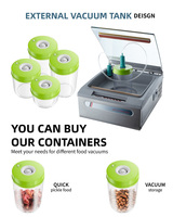 Machine de scellage sous vide automatique de petite taille pour le stockage et la conservation de la viande fraîche, des noix, des légumes, des aliments en conserve, des sacs