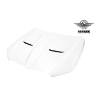Capot ventilé en fibre de carbone blanc mat (primer) compatible avec BMW M5 G90 G99 Série 5 G60 G61 2025+ moulé par compression en métal