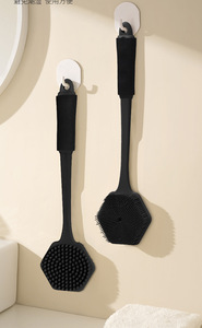 Wholesale Bath Design Silicone Body Scalp Buffer Long Handle <b>Brush</b> Tooletries <b>Back</b> Scrubber - Product Image 4
