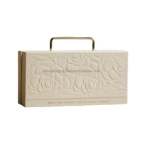 Boîte-cadeau rectangulaire en carton rigide ivoire haut de gamme réutilisable avec logo personnalisé et poignée – Boîtes-cadeaux personnalisables en gros pour vidéo