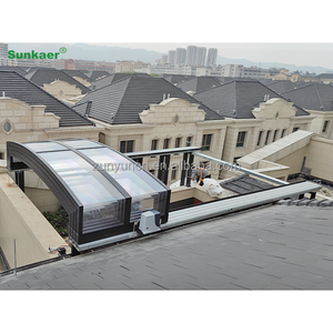 Top rated Anti uv/hujan/salju disesuaikan sunroom atap polikarbonat atap atap plastik dapat ditarik atap balkon - Product Image 2