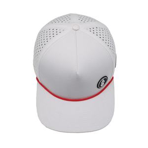 Gorras Personalizadas con Parche de Goma, Corte Láser, Perforadas, con Visera Curva, Gorra Deportiva - Product Image 5