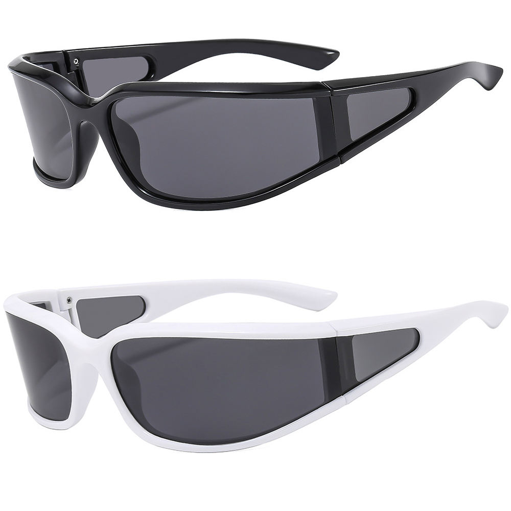 Occhiali da Sole Polarizzati LBAshades TB124 per Ciclismo Sportivo da Uomo  e Donna, con Lenti Curve e Stile Y2k alla Moda per Esterni