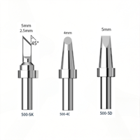 Kit de 3 pointes de fer à souder Vaster Série 500, comprenant des pointes coniques de type couteau 500-SK/K/C, sans plomb, pour les amateurs de bricolage