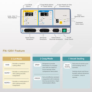120vl 3 modalità di taglio 2 modalità Coag nave sigillatura unità elettrochirurgica veterinaria per <span class=keywords><strong>attrezzature</strong></span> <span class=keywords><strong>mediche</strong></span> <span class=keywords><strong>e</strong></span> <span class=keywords><strong>ospedaliere</strong></span> - Product Image 6