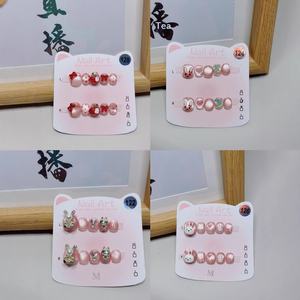 Faux ongles autocollants ultra-fins pour enfants, motif dessin animé, 3-8 ans, manucure mignonne réutilisable, vente en gros - Product Image 2