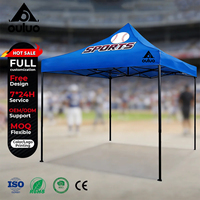 Tenda Pameran Dagang Lipat Luar Ruangan Mewah Berbingkai Aluminium 3x3m 3x6m Anti Air Kain Oxford 420D dengan Cetak Logo Kustom