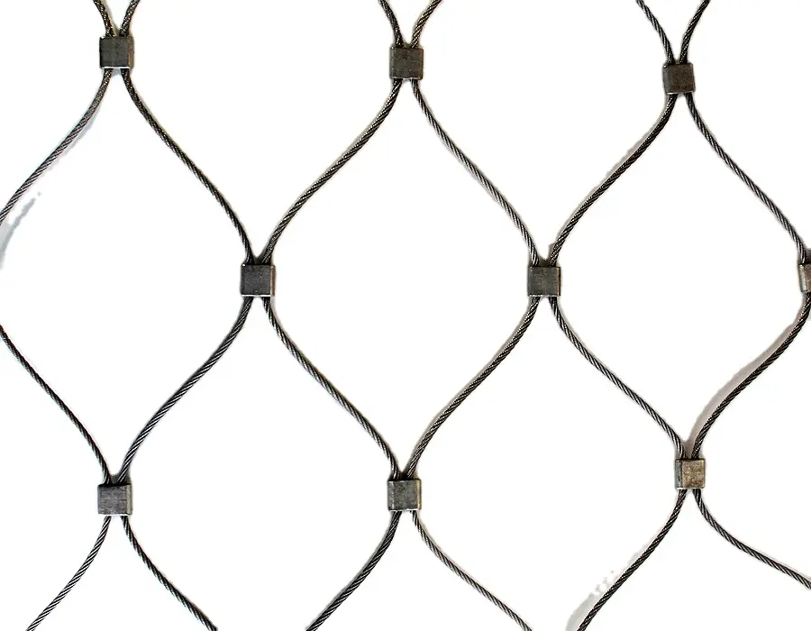 Shuolong SS316 maglia dello Zoo inossidabile SS316 maglia nera del cavo metallico dell'acciaio inossidabile