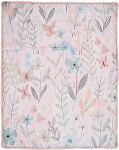 <strong>Baby</strong> Blooms 3-Piece Pink Floral/Butterfly <strong>Baby</strong> Crib <strong>Bedding</strong> <strong>Set</strong> - Product Image 4