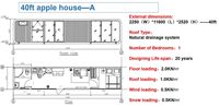 Beach Hotel Homestay Prefabricado Container House Space Modular Hangfa Apple Cabin para vivir y trabajar