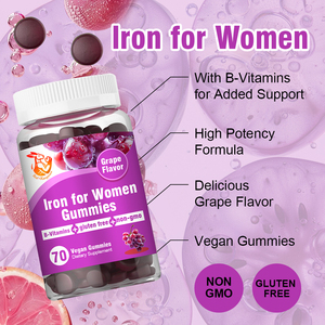 Premium High Iron for Women Gummies with Pantothenic Acid Supplement for Healthy Cellular Energy Promote Energy Function - Product Image 3