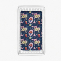 Drap-housse en bambou à thème de personnages, en microfibre douce, imprimés festifs, design élastique, s'adapte aux matelas de berceau standard