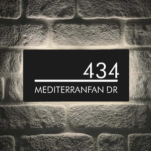 Placas de Números LED de Neón Retroiluminadas Personalizadas, Diseños Personalizables, Transformador Acrílico para Empresas de Taxis, Hospitales y Edificios - Product Image 2