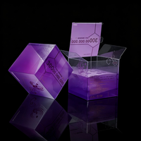 Boîte d'emballage personnalisée en PVC/PET recyclé, écologique, design transparent, taille personnalisée, impression de logo, épaisseur 0,4 mm, pour cadeau