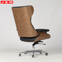 Chaise de bureau confortable pour la maison et le bureau, siège en cuir ergonomique, base en métal, pivotante, hauteur réglable, dossier haut