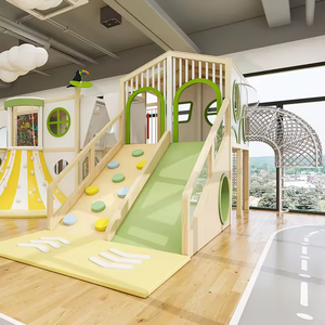 Parco Avventura per Bambini, Casa sull'Albero a Tema Natura, Parco Giochi Interno con Scivoli e Attrezzature per Club e Scuole - Product Image 5