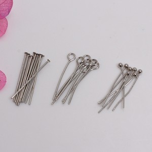 Agujas para Abalorios Chapadas en Oro de 18K, 0.5mm 0.8mm, Forma de T, Cabeza de Bola, Figura Ocho, para Hacer Pulseras, Componentes de Joyería DIY - Product Image 2