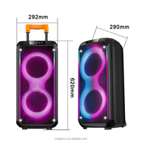 DR-8830 Nouveau Dual 8 Pouces RGB Light Trolley Haut-parleurs Guitar Amp Bass Combo Speaker For Street Performance