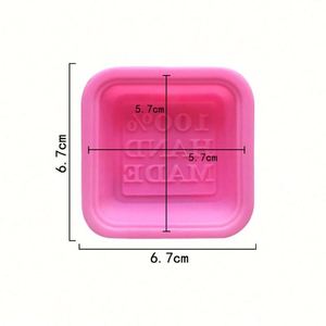 Moule à savon 100% silicone de qualité alimentaire, moules de cuisson, moules à gâteaux, forme carrée, vente chaude OEM/ODM - Product Image 2