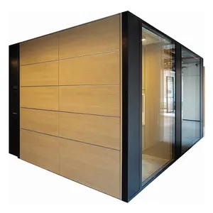 Office furniture glass wall panel office cubicle soundproof glass wall partition panel