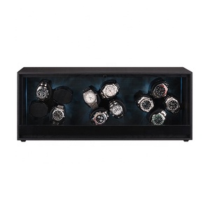 Espositore Rotante per <span class=keywords><strong>Orologi</strong></span> Automatici in MDF di Lusso con Finitura Effetto Legno, Resistente all'Acqua, 12 Scomparti, Silenzioso - Product Image 1
